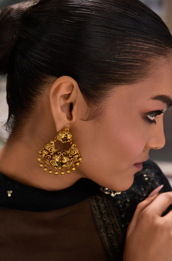 Omisha Temple Work Earrings