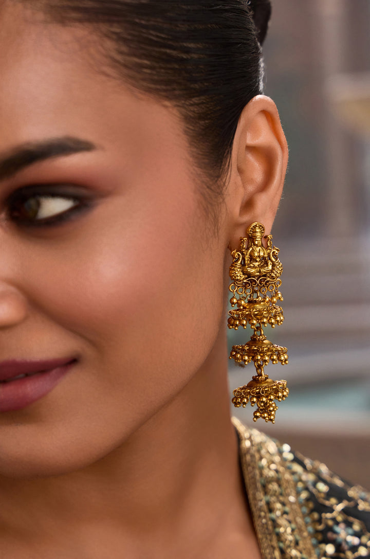 Aarti Temple Jhumka Earrings