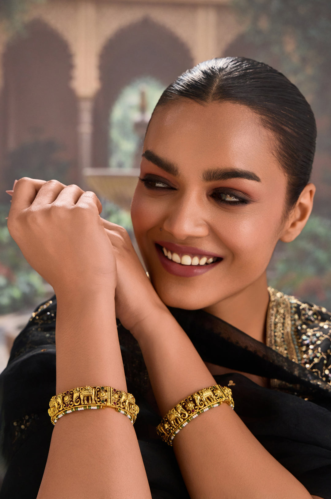 Rohini Temple Bangles - Set of 2