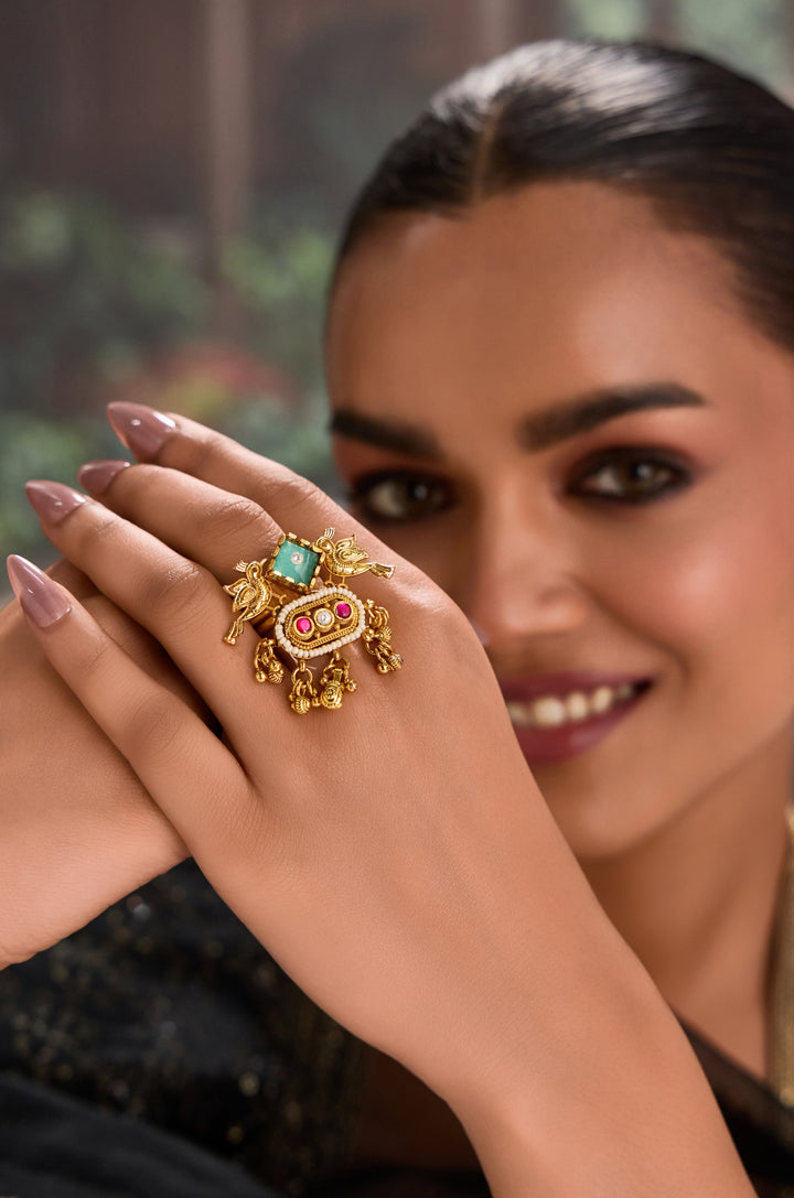 Kaira Temple Work Ring