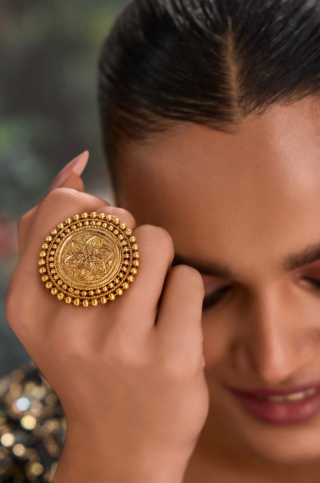 Shweta Temple Work Ring