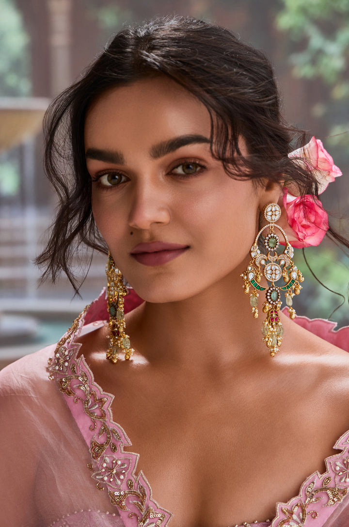 Abhisha Polki Multicolored Earrings