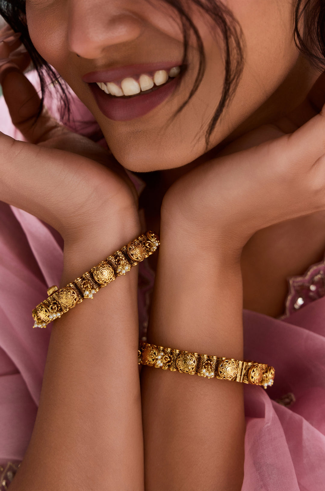 Parineeti Temple Bangles - Set of 2