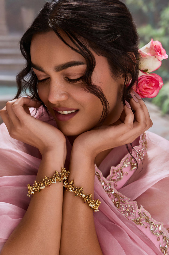 Subhadra Temple Bangles - Set of 2