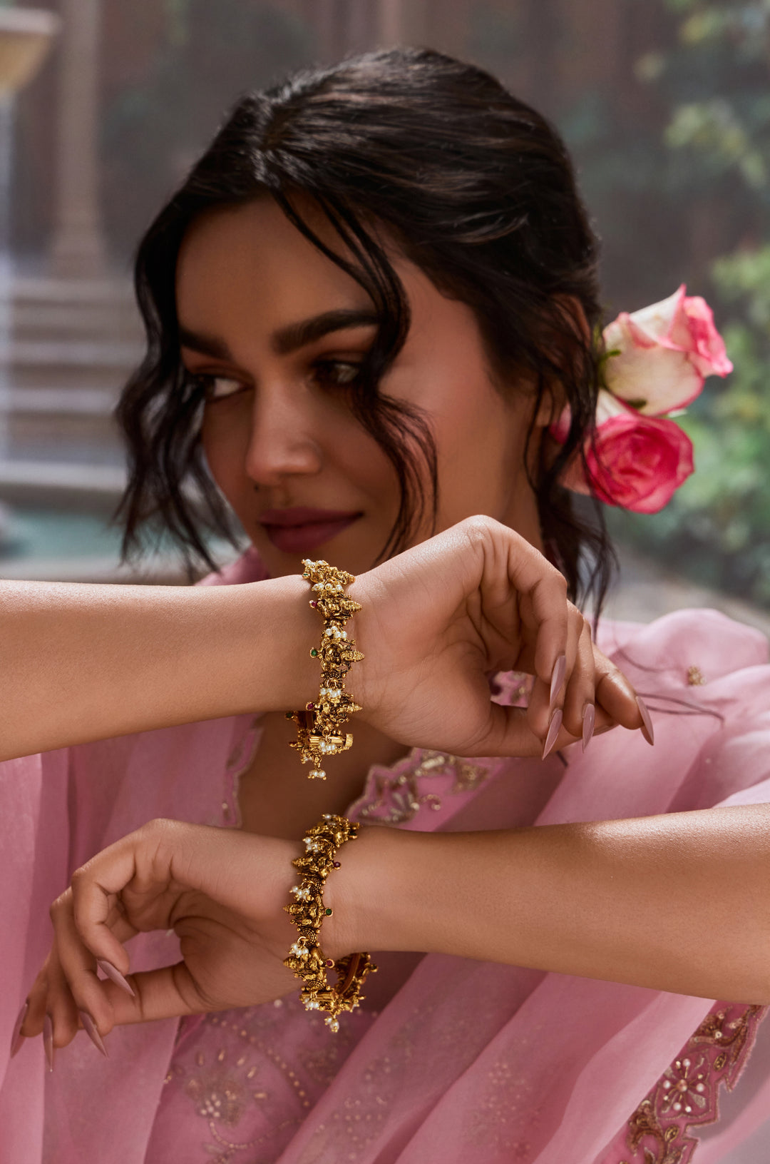 Subhadra Temple Bangles - Set of 2