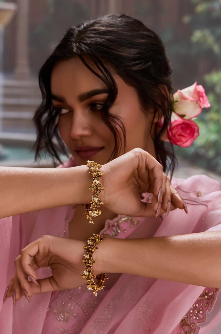 Subhadra Temple Bangles - Set of 2