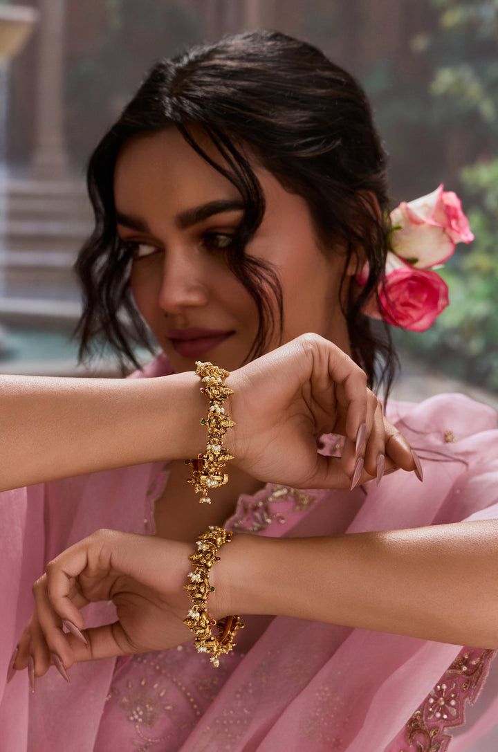 Subhadra Temple Bangles - Set of 2