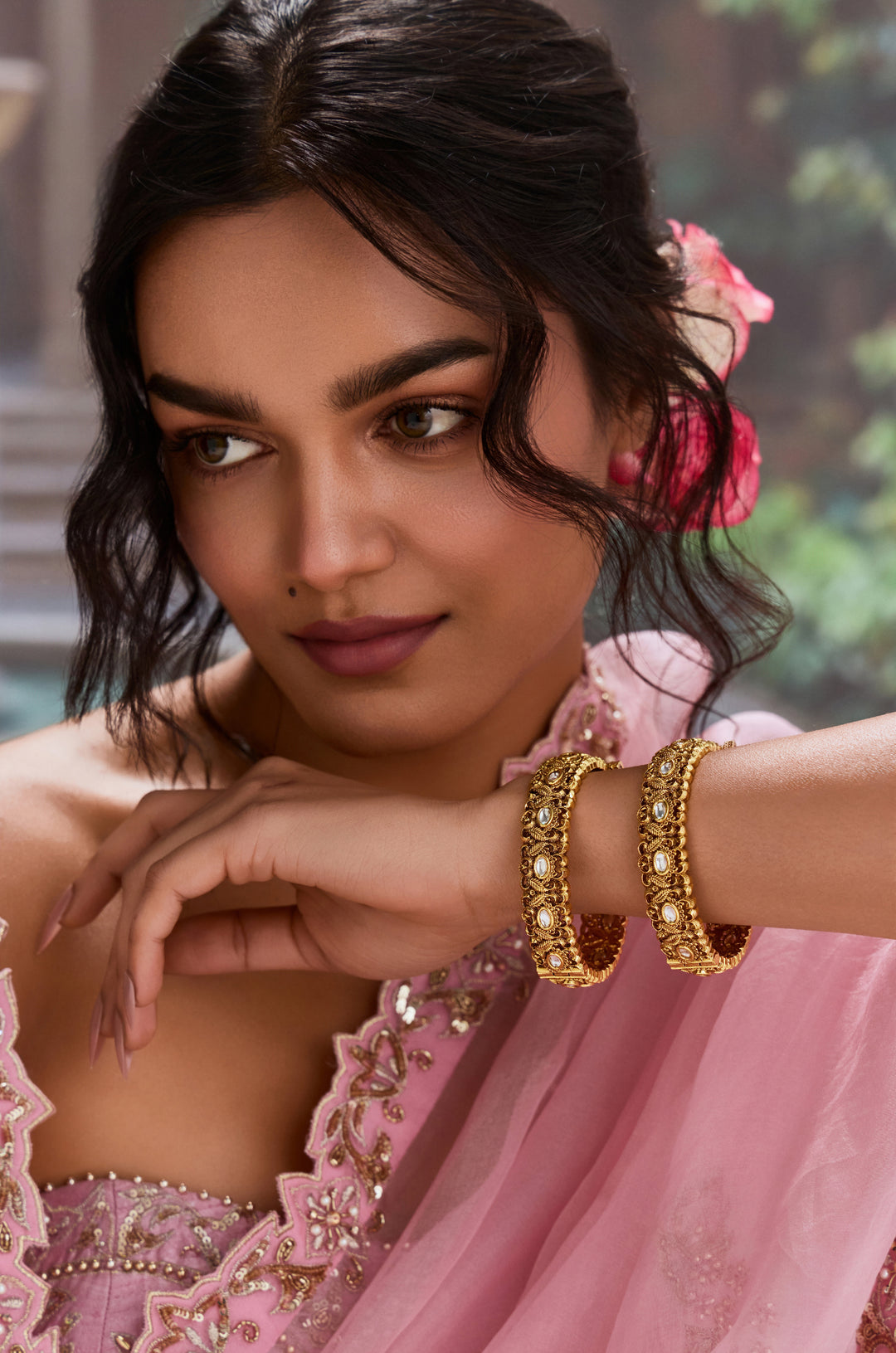 Ragini Temple Bangles - Set of 2