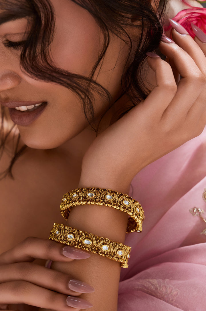 Ragini Temple Bangles - Set of 2