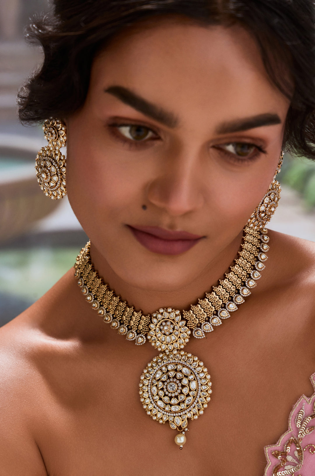 Preeta Polki Necklace Set