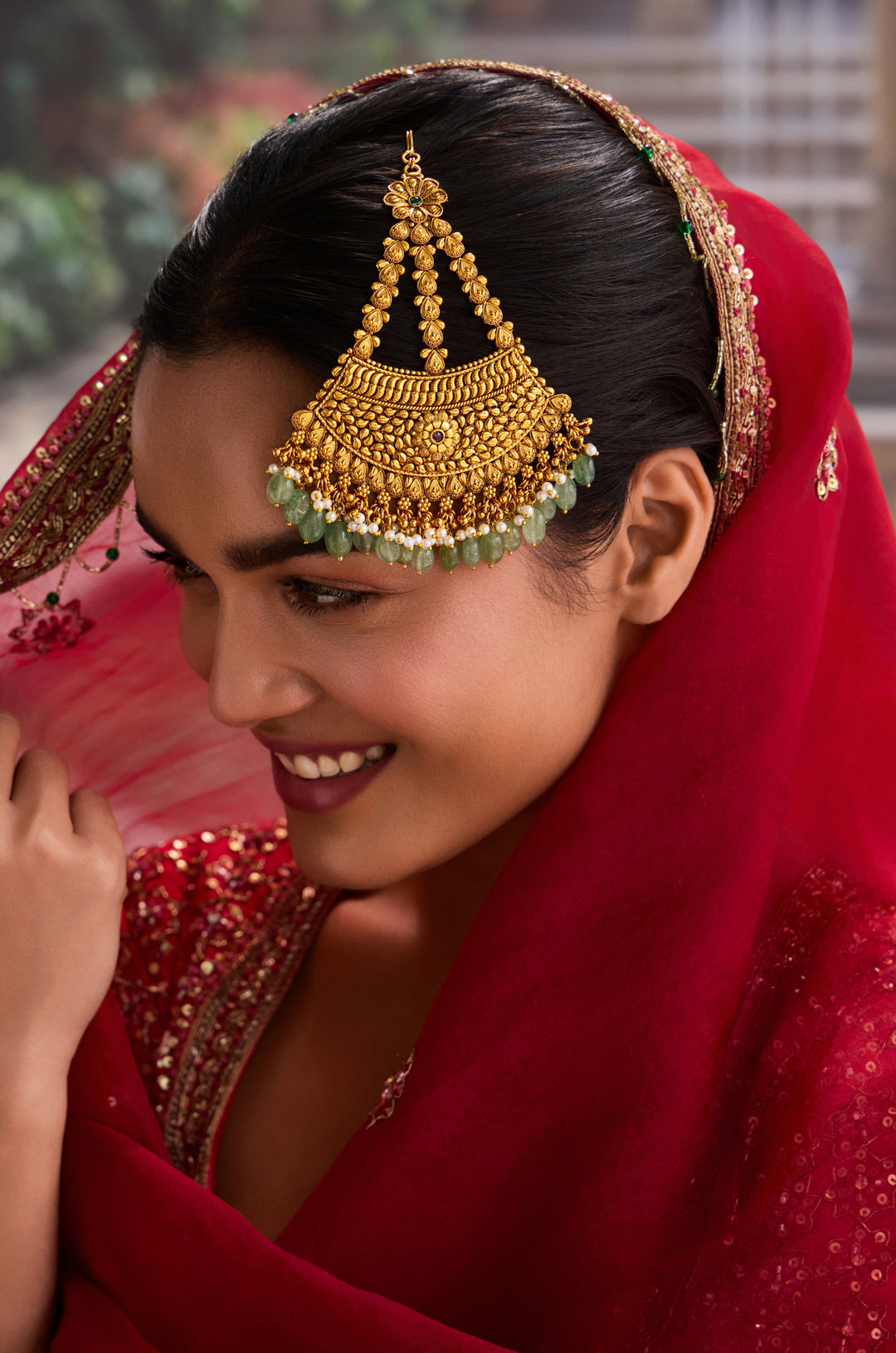 Nalini Mint Temple Work Passa