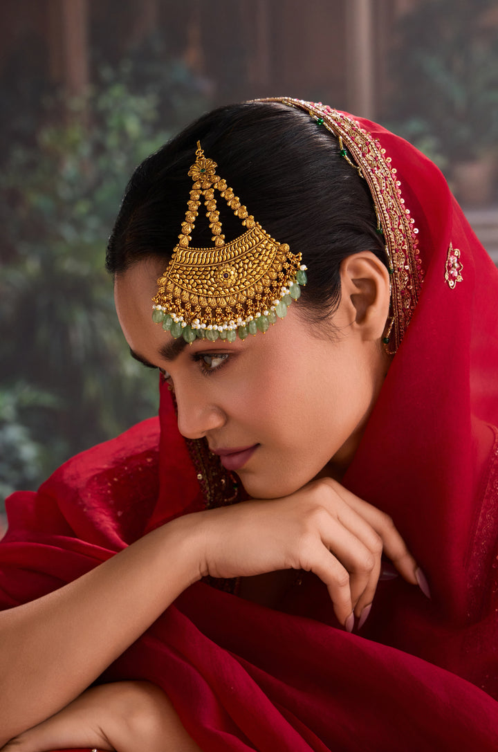 Nalini Mint Temple Work Passa