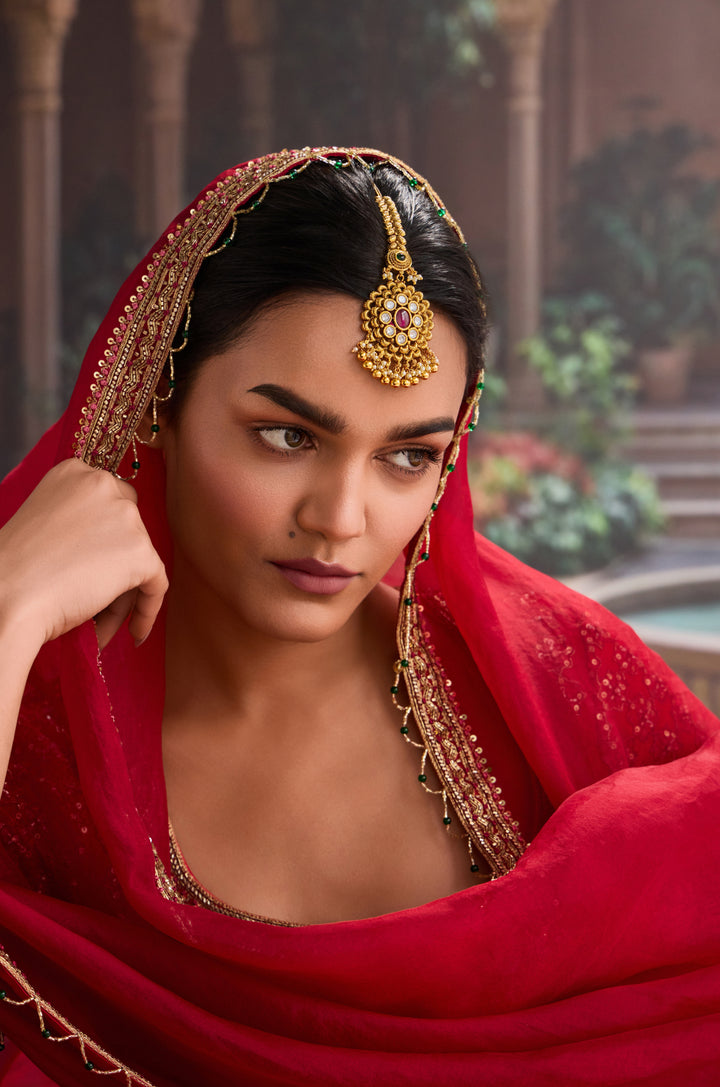 Tarika Temple Work Maangtikka