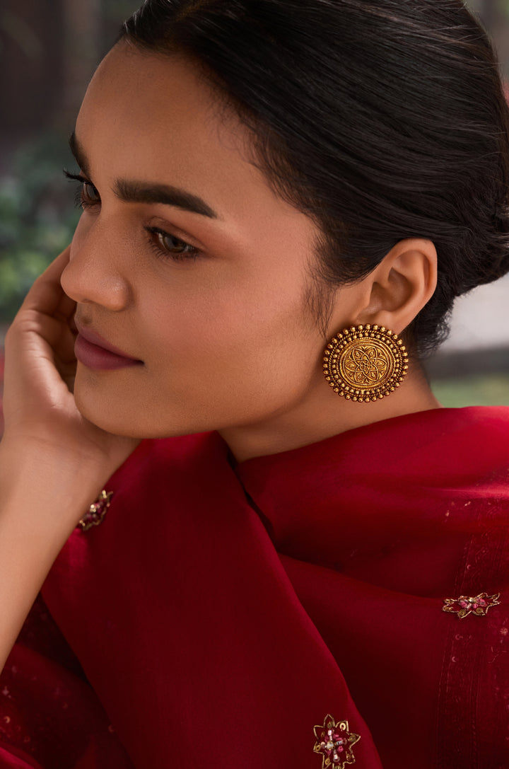 Shweta Temple Work Studs