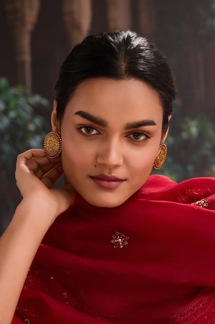 Shweta Temple Work Studs