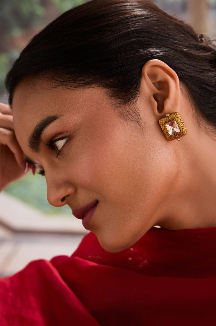 Ishira Temple Work Earrings