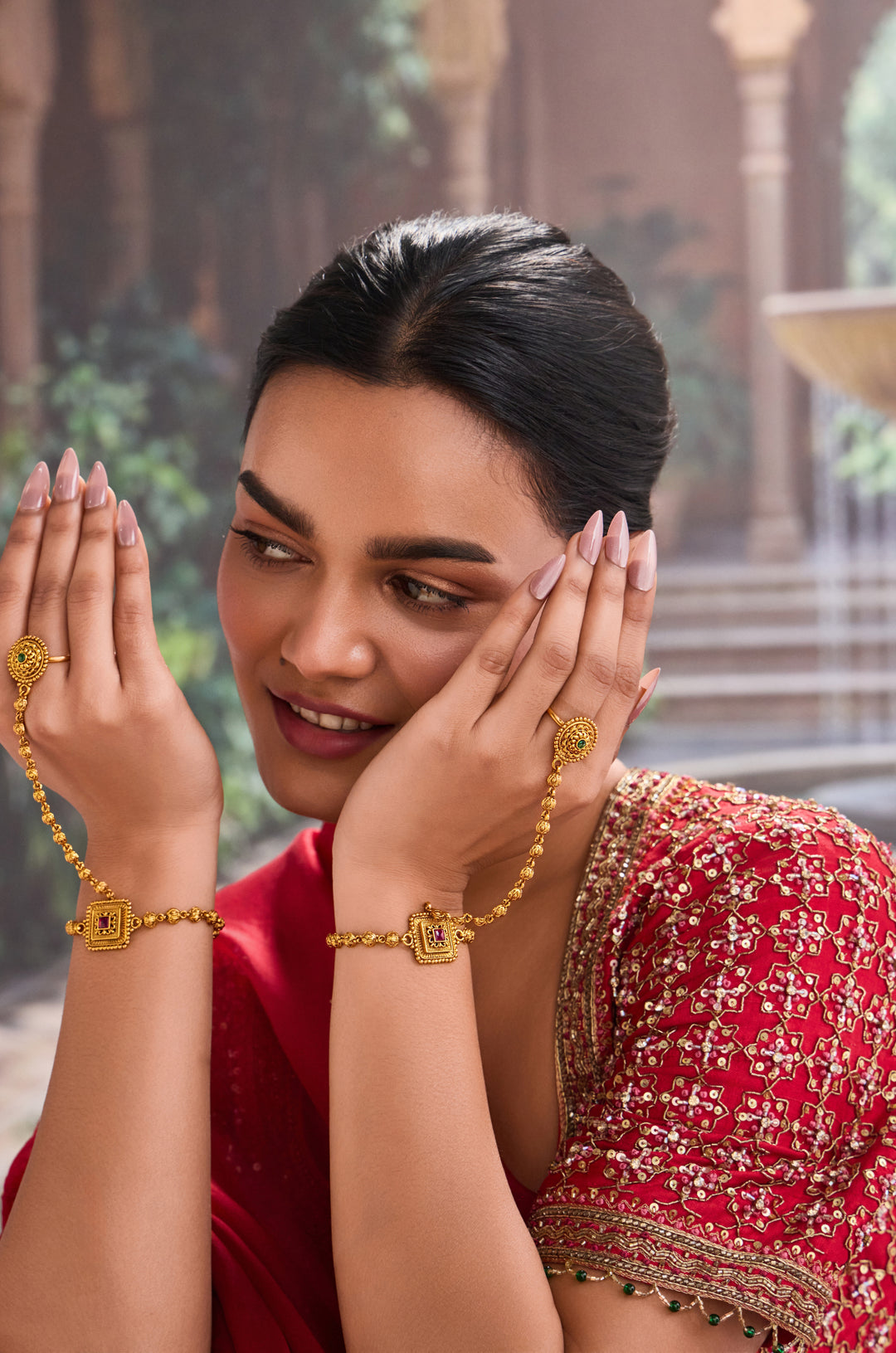 Shazia Temple Hathphool Bracelet