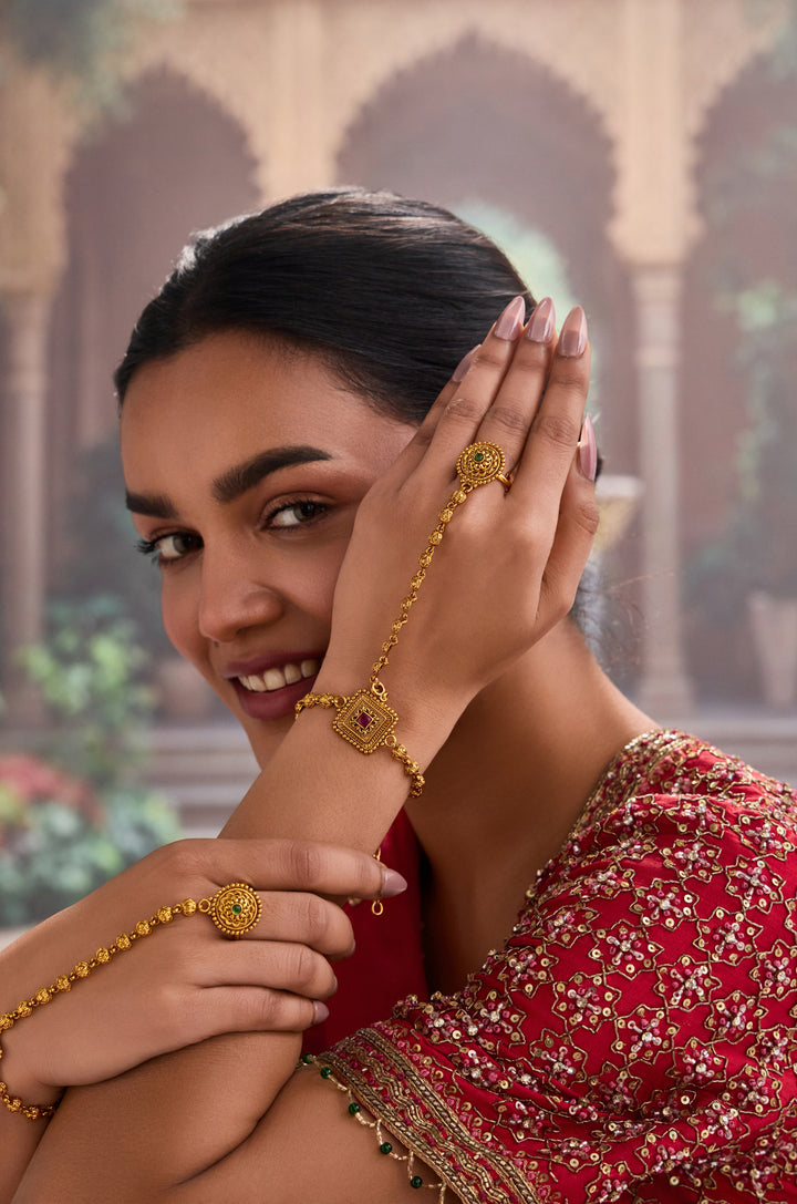 Shazia Temple Hathphool Bracelet