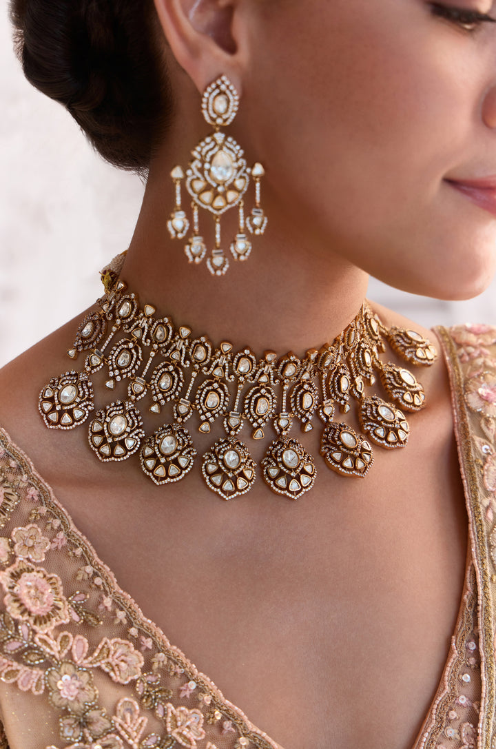 Ameira Polki Necklace Set