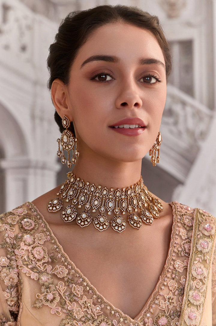 Ameira Polki Necklace Set