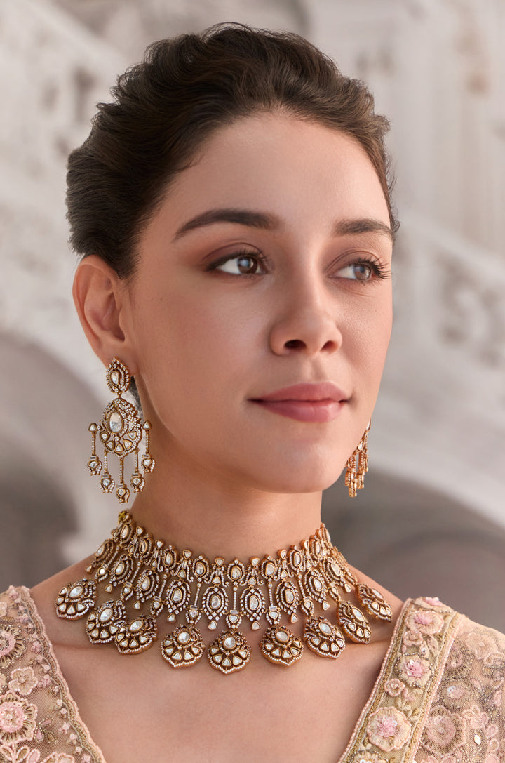 Ameira Polki Necklace Set