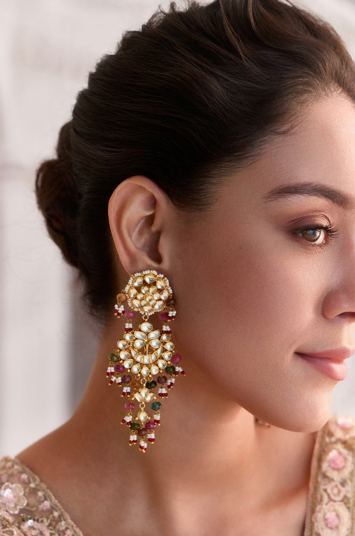 Rangoli Kundan Earrings