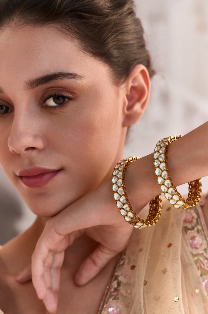 Abisha Polki Bangles - Set of 2