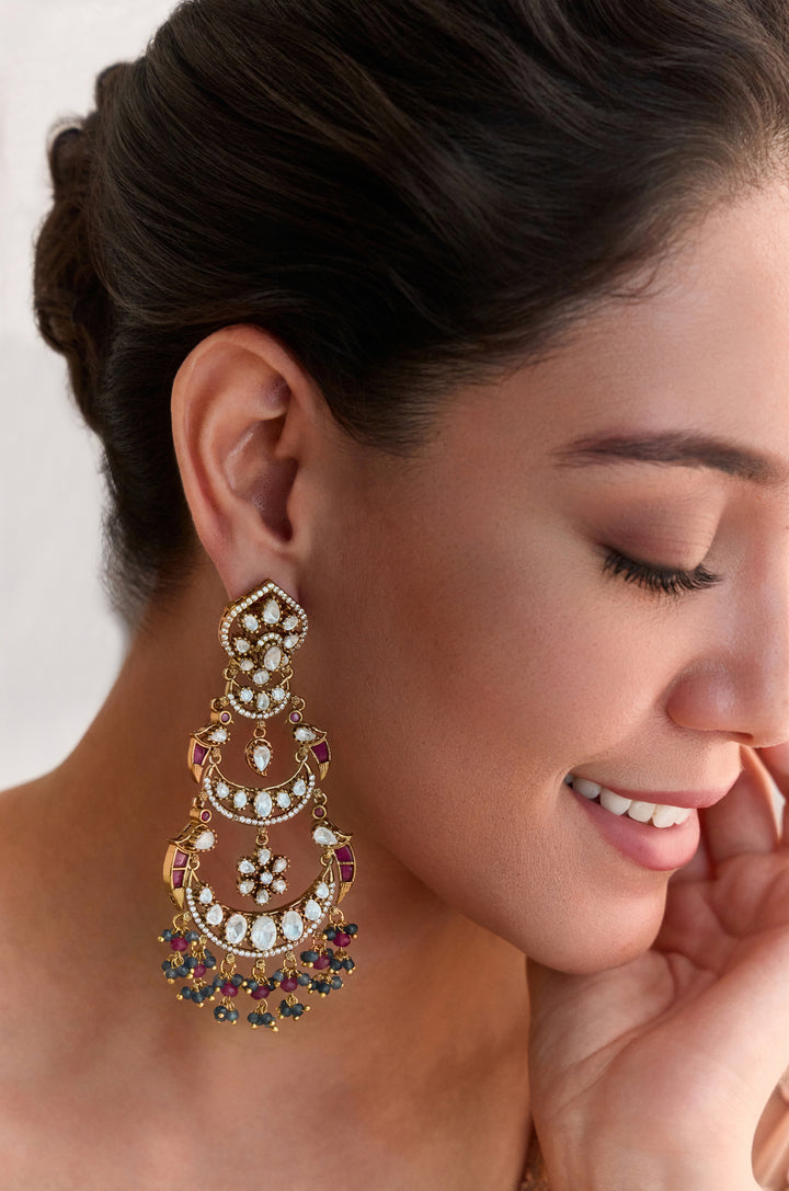 Nayra Pink Polki Earrings