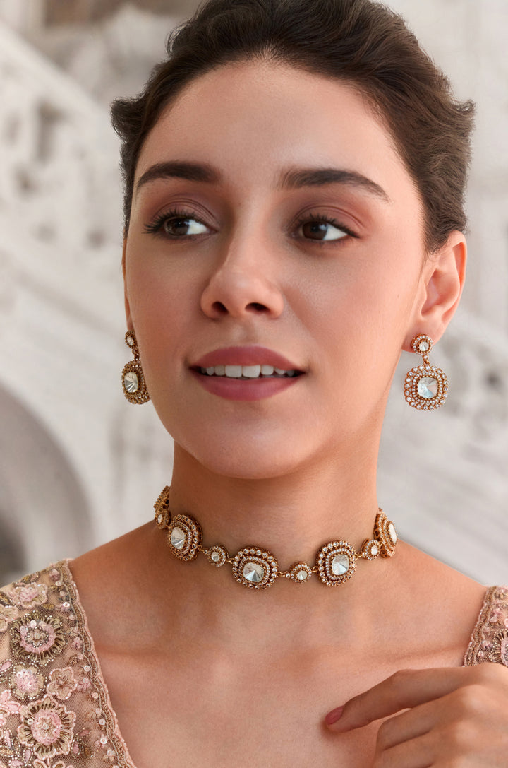 Aafreen Polki Necklace Set