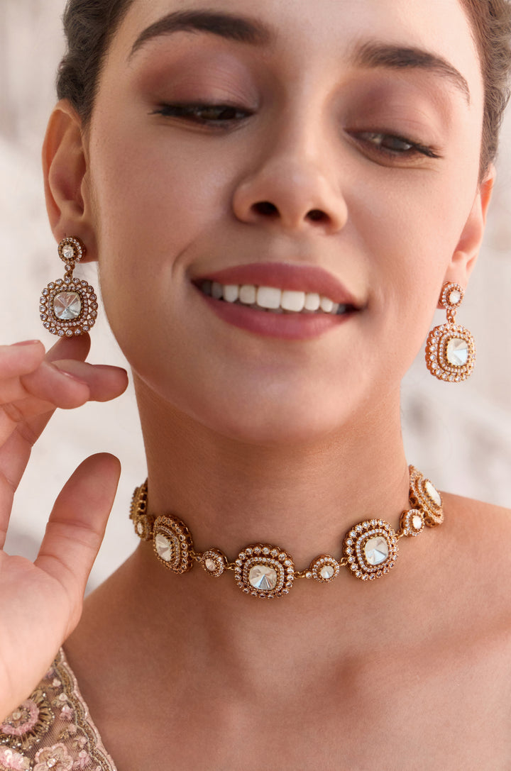 Aafreen Polki Necklace Set