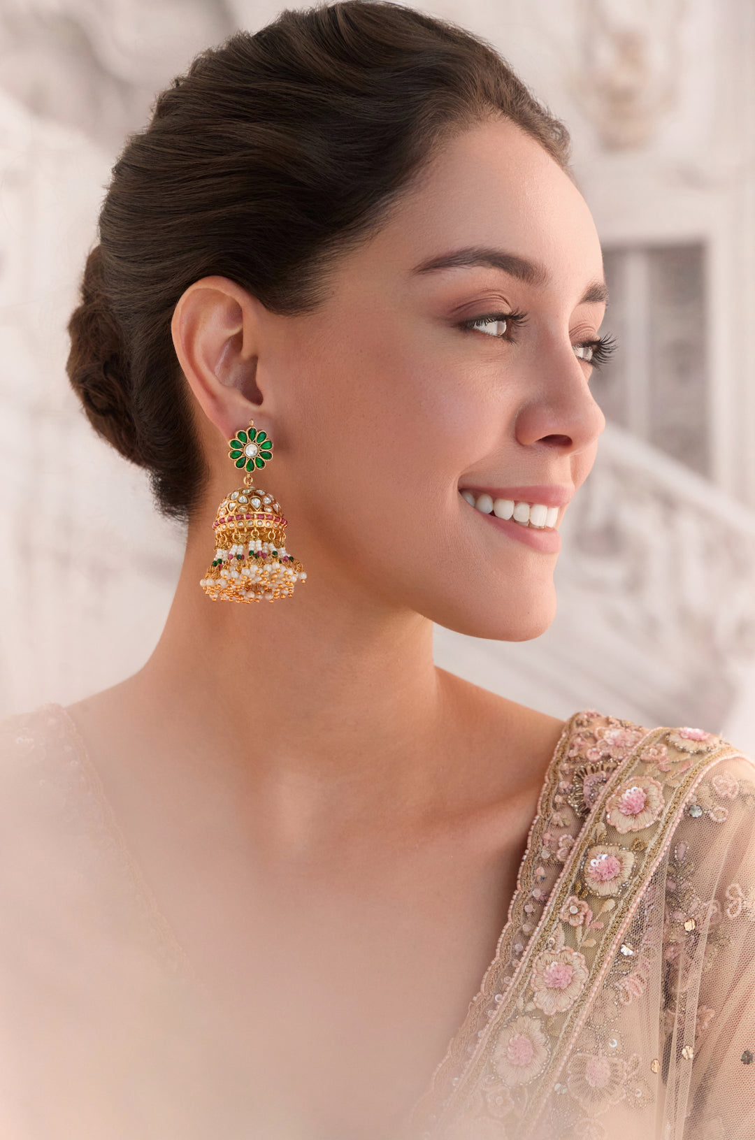 Sharvari Kundan Jhumka Earrings