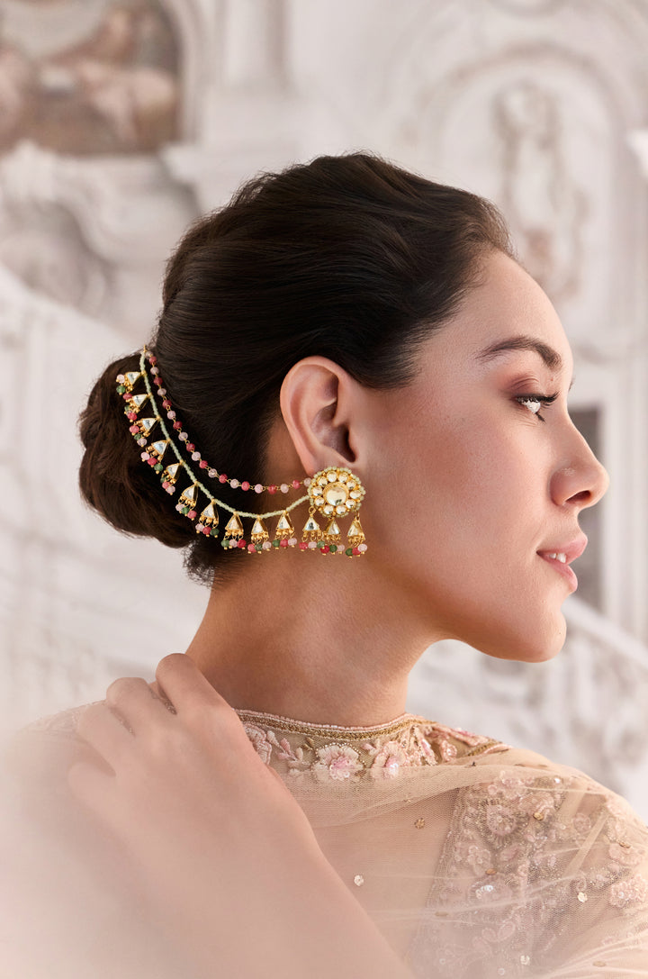 Ezra Multicolored Kundan Earrings