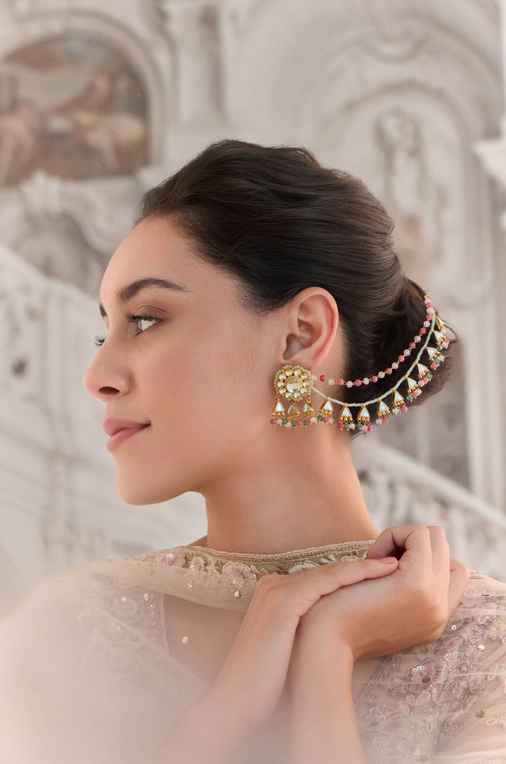 Ezra Multicolored Kundan Earrings