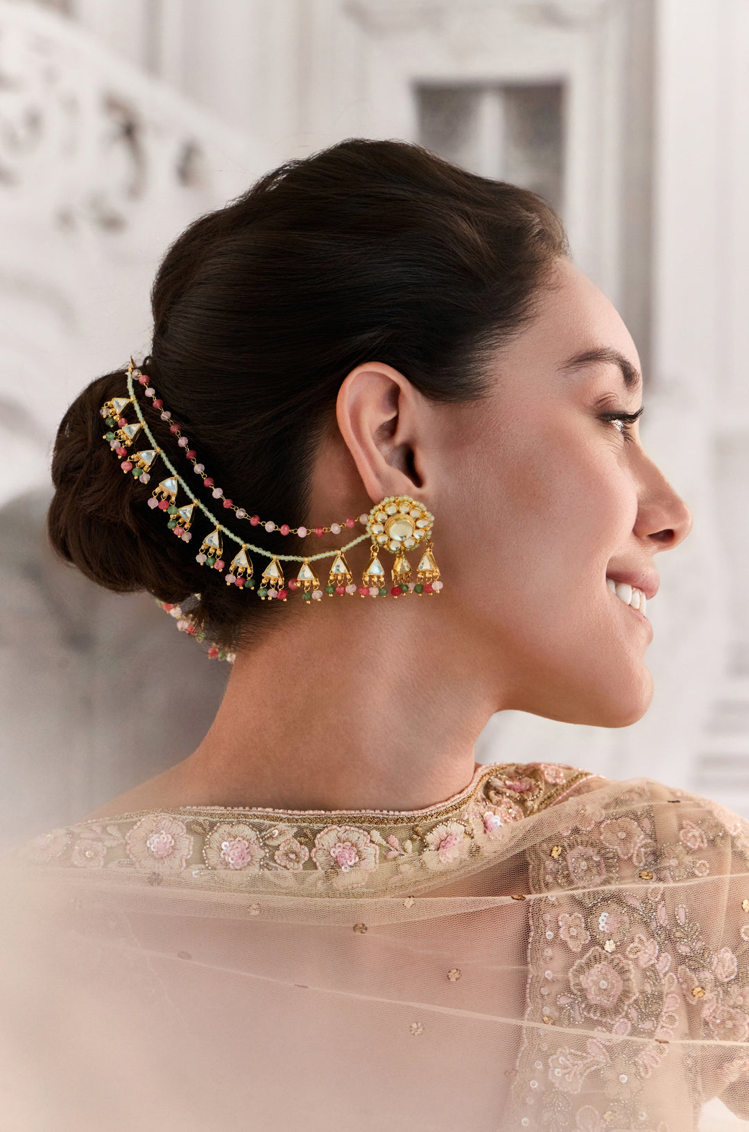 Ezra Multicolored Kundan Earrings