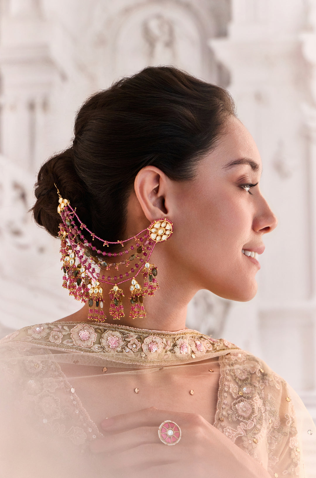 Gulrukh Multicolored Kundan Earrings
