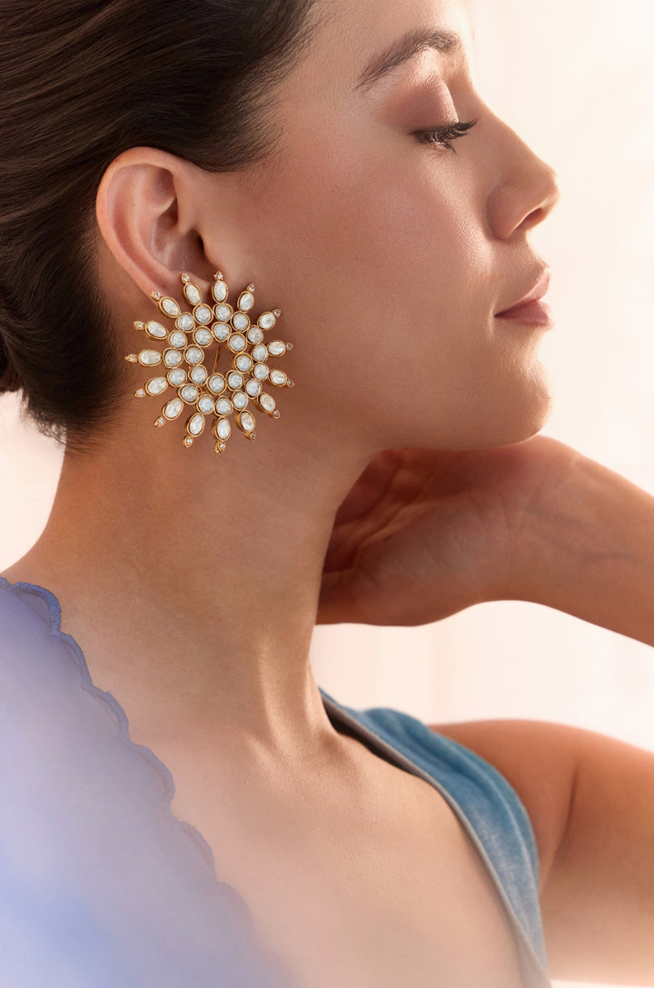 Iram Polki Statement Earrings