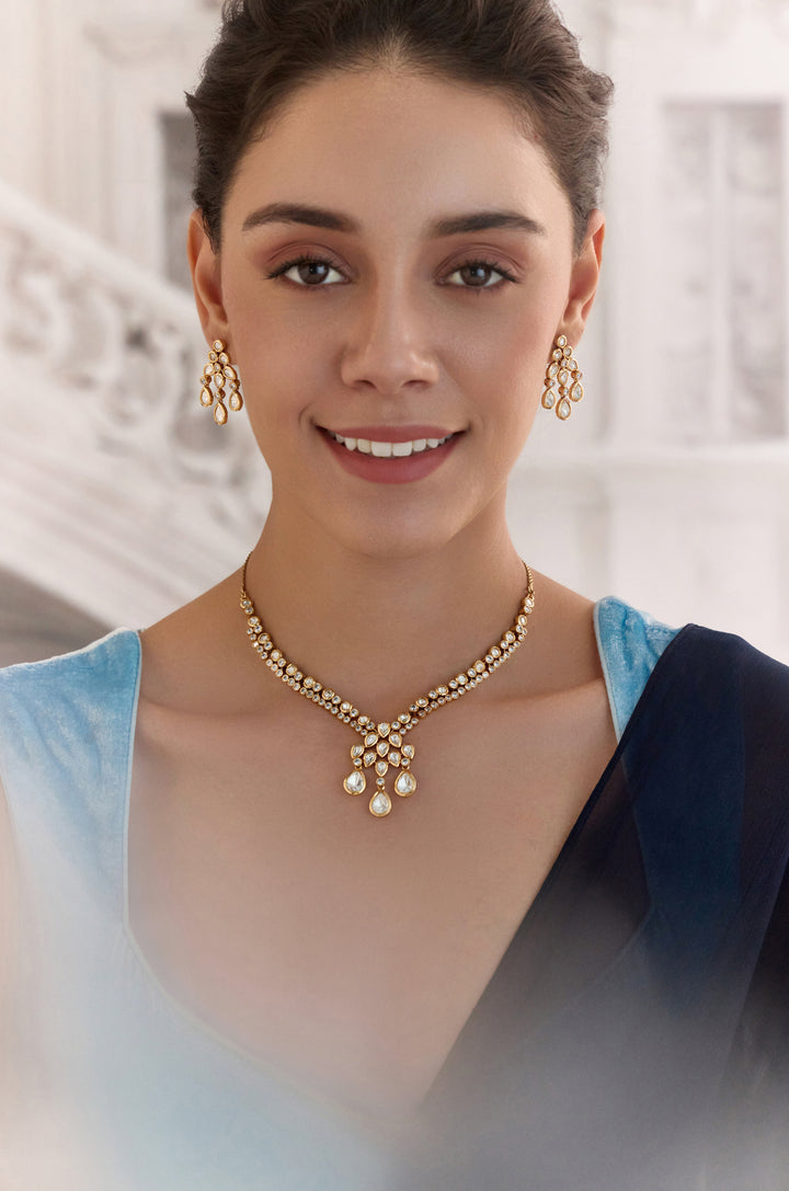 Fahira Polki Necklace Set