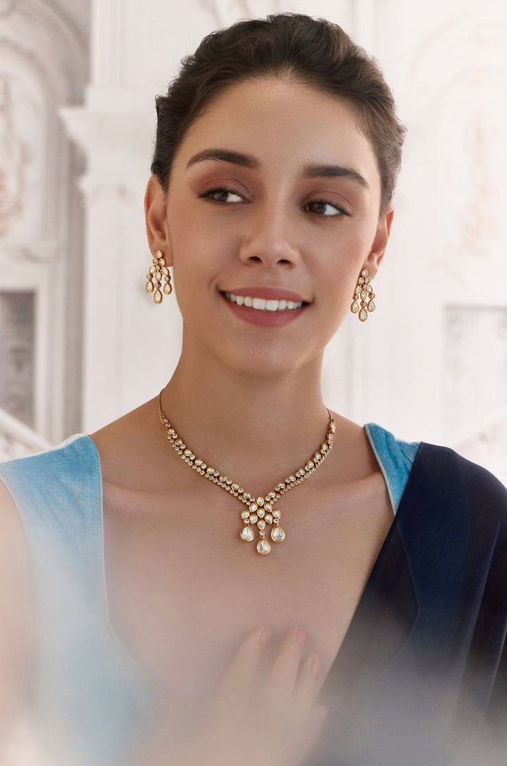 Fahira Polki Necklace Set