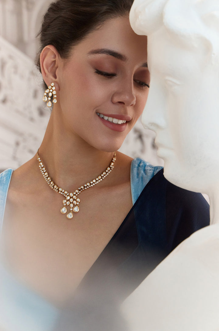 Fahira Polki Necklace Set