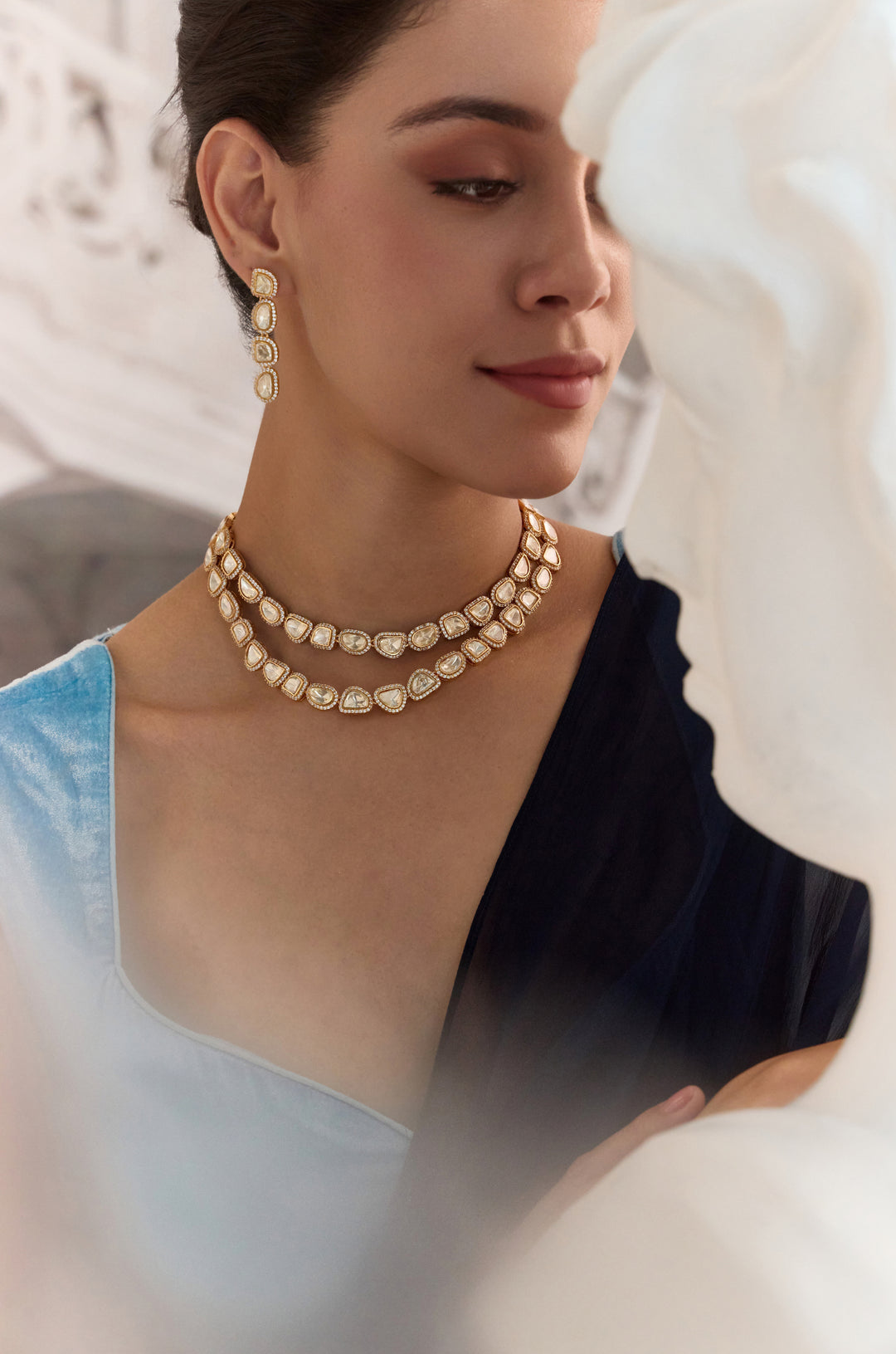Aurelia Polki Necklace Set