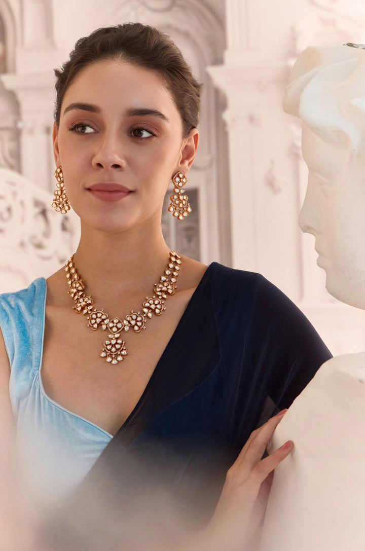 Mehrika Polki Necklace Set