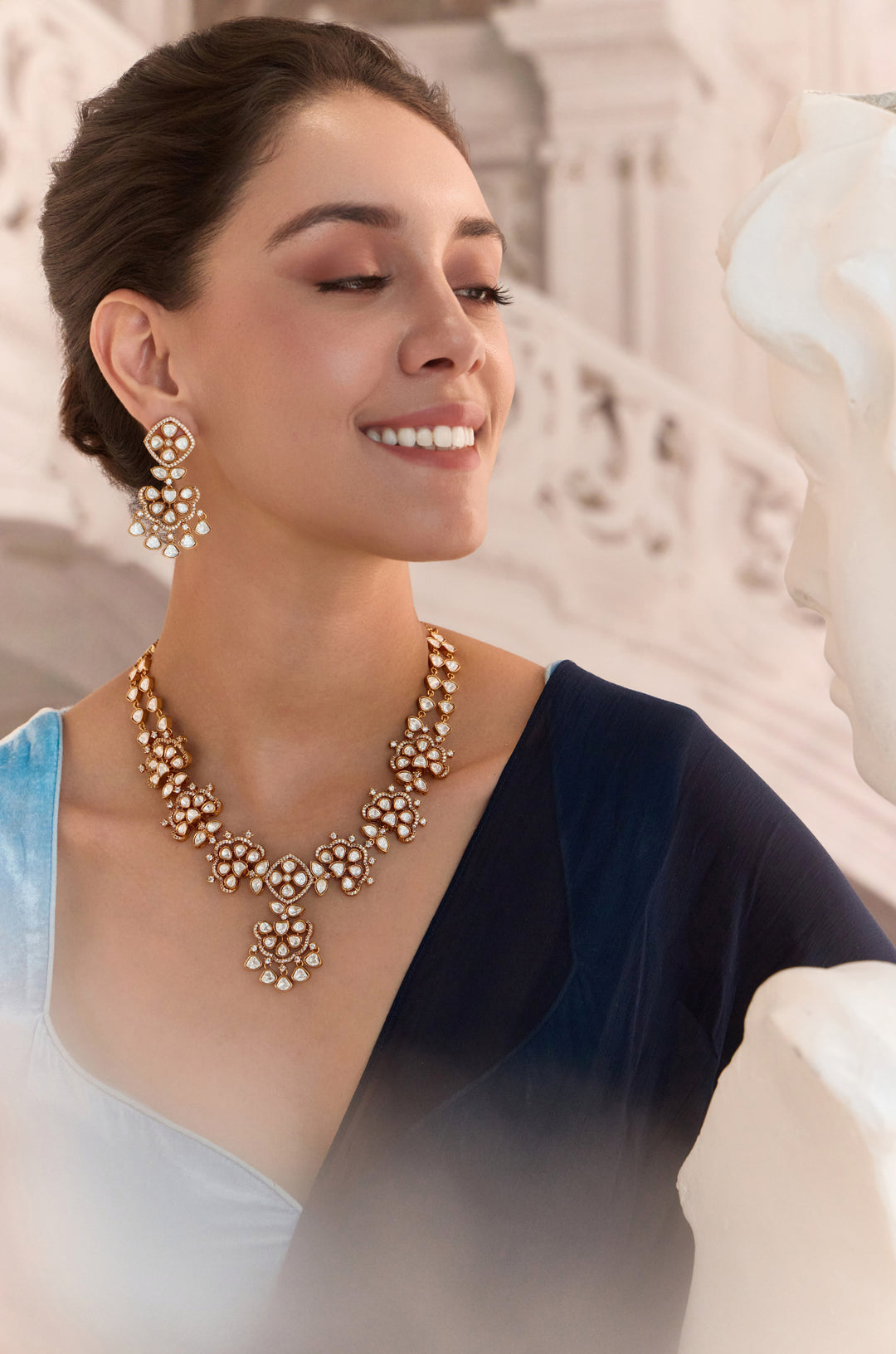 Mehrika Polki Necklace Set