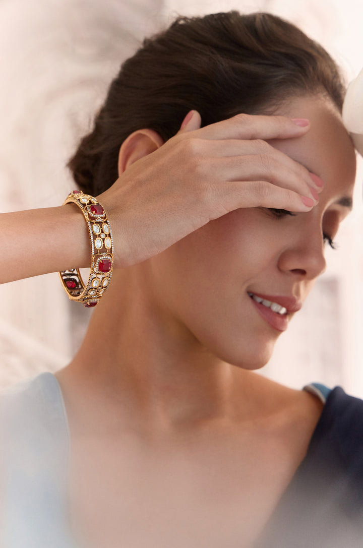 Forum Red Polki Bangle