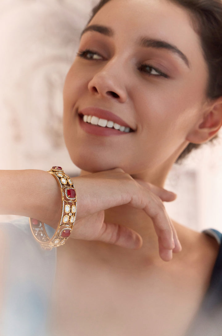 Forum Red Polki Bangle