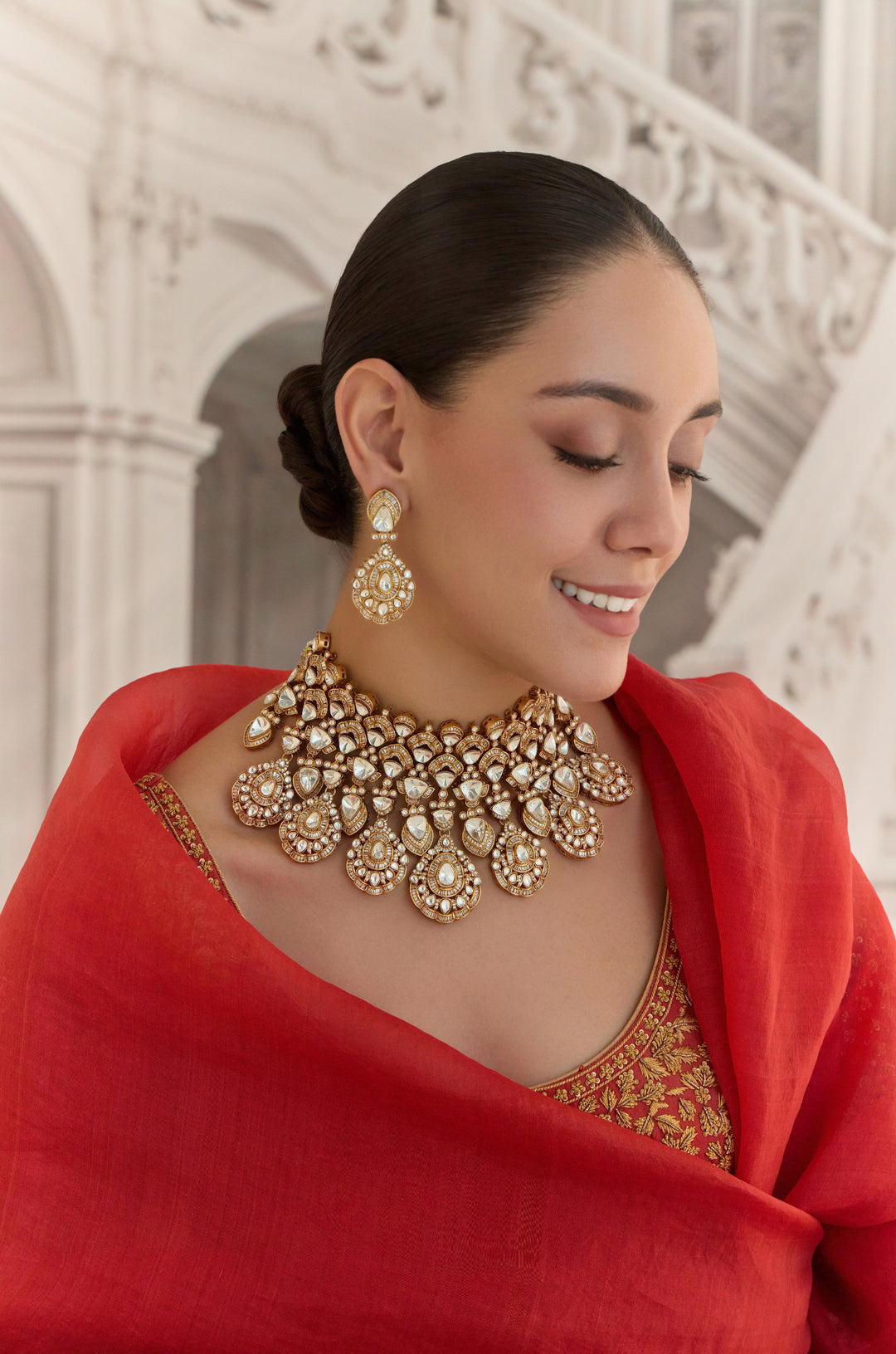 Aarika Polki Necklace Set