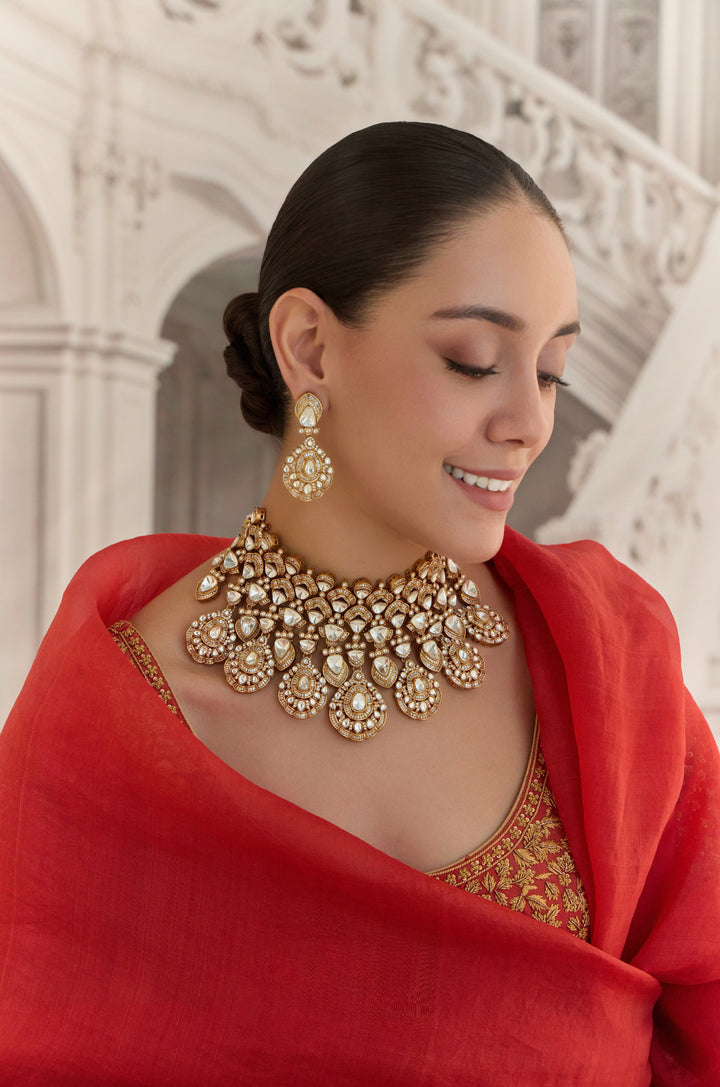 Aarika Polki Necklace Set