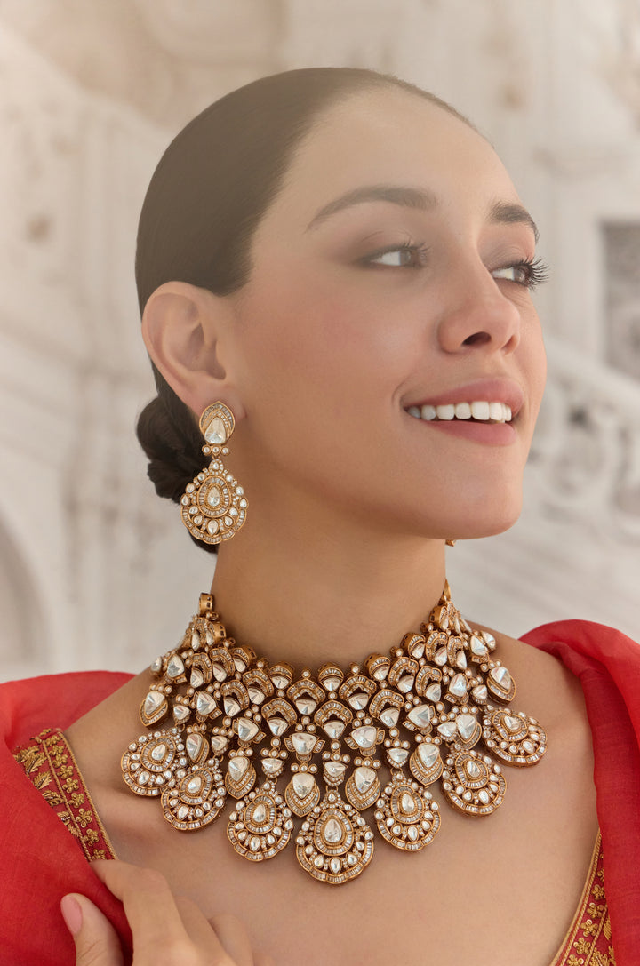 Aarika Polki Necklace Set