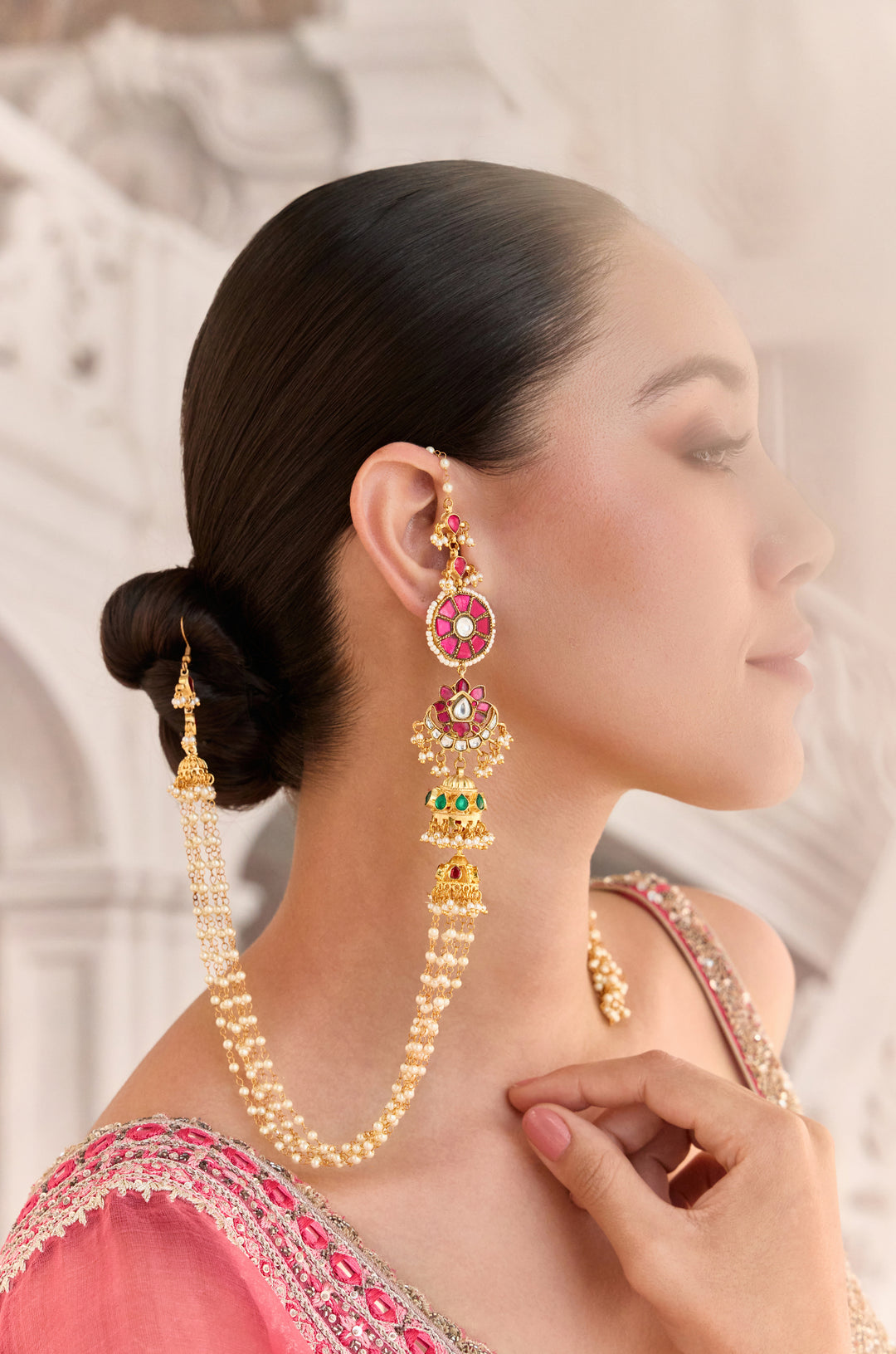 Kuhu Statement Kundan Earrings