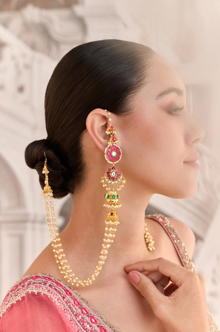 Kuhu Statement Kundan Earrings