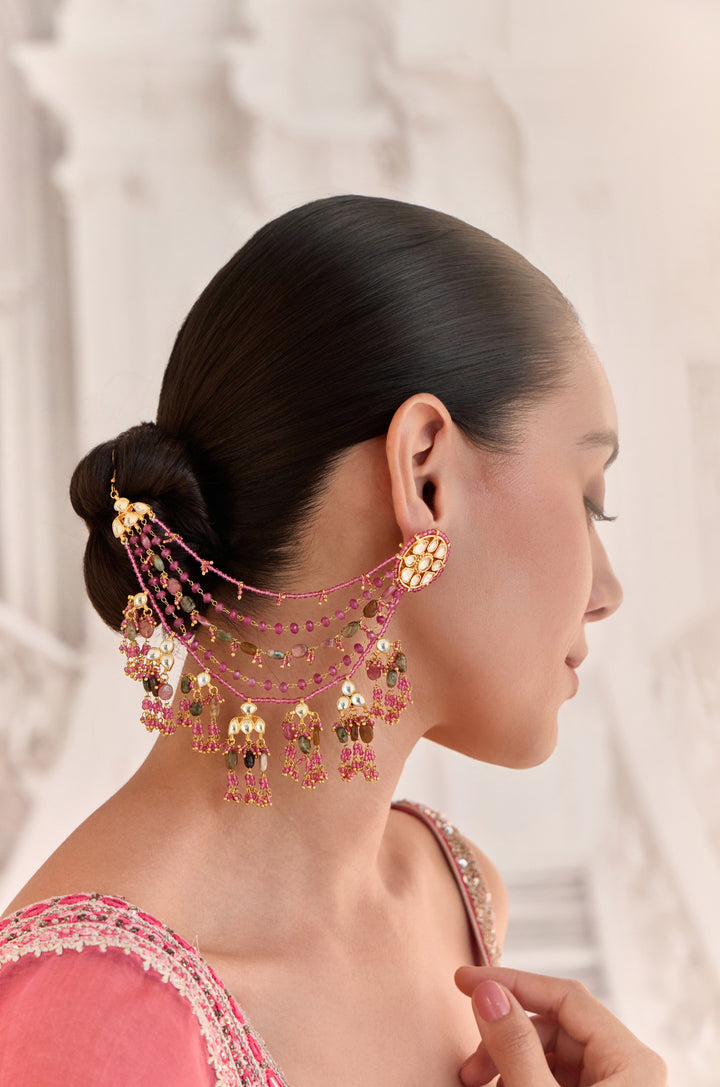 Gulrukh Multicolored Kundan Earrings